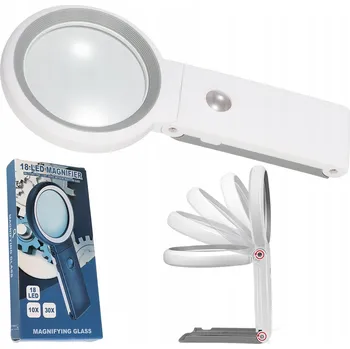 Lupa Lupa s LED podsvícením a ramenem pro čtení, detaily a nehty