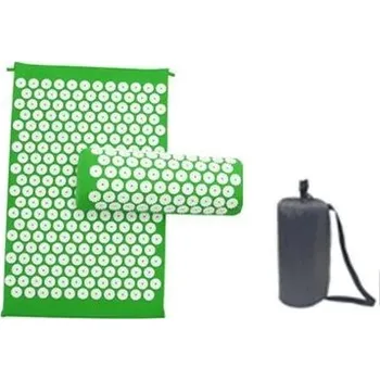 Akupresurní podložka Akupresurní masážní podložka s polštářem | jóga pomůcka - Zelená sada