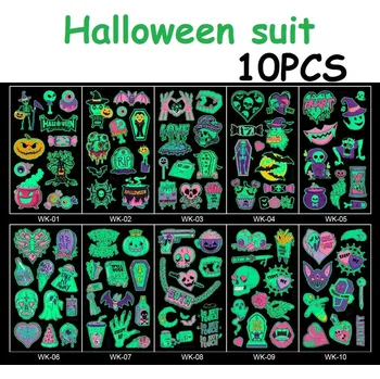 Tetování 10 listů Dětské voděodolné tetování – sada mini obtisků | Tetovačky pro děti, Dočasné tetování - (3)-10PCS-481638005