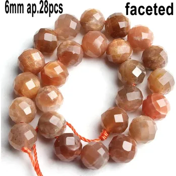 Sluneční korálky z přírodního kamene | šperky - styl 9-6 mm