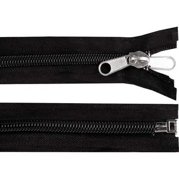 Zip Zip stanový spirálový No 10 s oboustranným jezdcem délka 280 cm Varianta: 322 černá, Balení: 1 ks