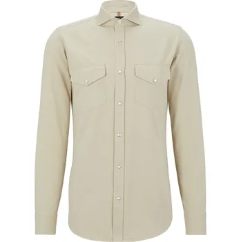 Pánská košile Košile Boss Light Beige 8309317 S