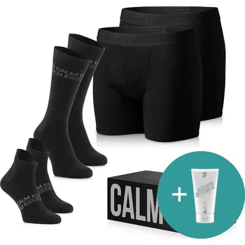 Pánské ponožky Calm B Vánoční dárková klasika REMASTERED – boxerky a ponožky Velikost: 2XL + 43-46