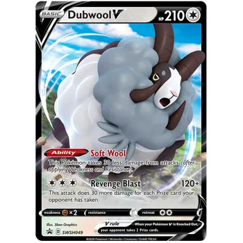 Karetní hra Pokémon TCG Dubwool V SWSH049 Oversize