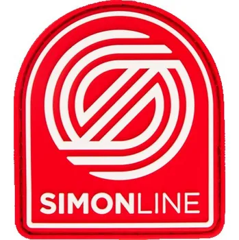 Disc golf MVP Disc Sports VELCRO NÁŠIVKA SIMON LINE (červená)