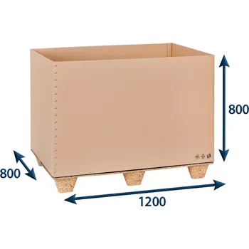 Karton Přepravní EUROBOX 1200x800x800 7VVL bez horních klop