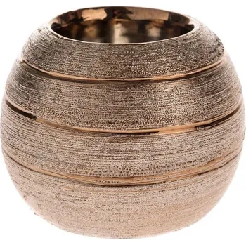 Svícen Keramický svícen - měděný 8,5 cm