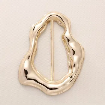 Šála luxusní zlatá kovová ozdoba na šátek nebo přehoz Barva: Zlatá