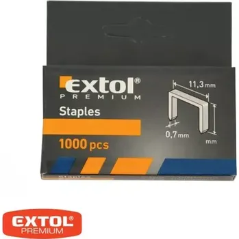 Průmyslová sponka Spony, balení 1000ks, 6mm, 11,3x0,52x0,70mm EXTOL-PREMIUM 8852501