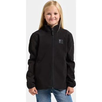 Větruodolná dětská fleecová mikina Didriksons Malakit black velikost 120
