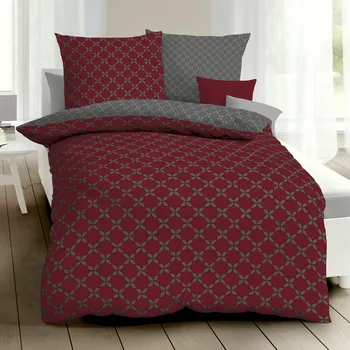 Povlečení Kaeppel | Flanelové povlečení Fenja rubín 140x200, 70x90