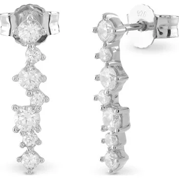 Náušnice Guess Stříbrné visací náušnice Jardin JSBE04494JWRHT/U + 2 měsíce na vrácení zboží