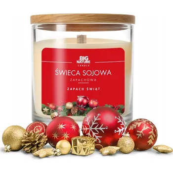 Svíčka Sójová vonná svíčka Vůně Vánoc Big Nature