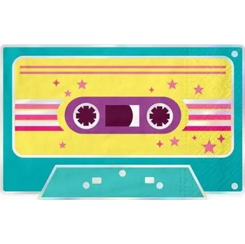 Papírový ubrousek Papírové ubrousky Retro Disco 10 kusů Narozeniny Oslava