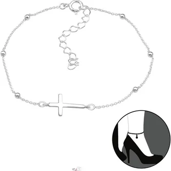 Náramek Prosperk Náramek na nohu s křížkem