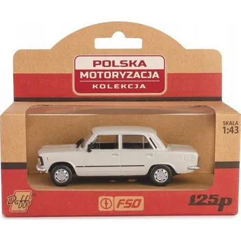 autíčko Fiat 125p 1:39 krémový WELLY
