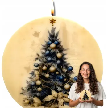 Svíčka Dekorativní sójová svíčka bez vůně Corina Candles 1 ks