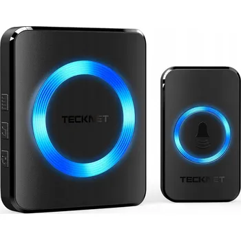 Domovní zvonek TECKNET Bezdrátový Zvonek IP65, Dosah 400m, 60 Melodií