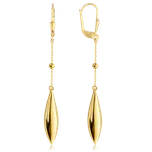 MINET Moderní zlaté náušnice s patentem Au 585/1000 2,45g JMG0327WGE00