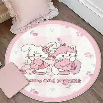 Koberec Měkký kulatý koberec Latte | bytový textilc - 18 let , 40x40cm