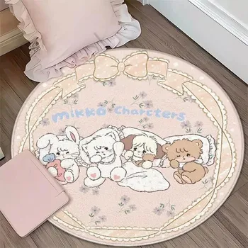 Koberec Měkký kulatý koberec Latte | bytový textilc - 9 , 40x40cm