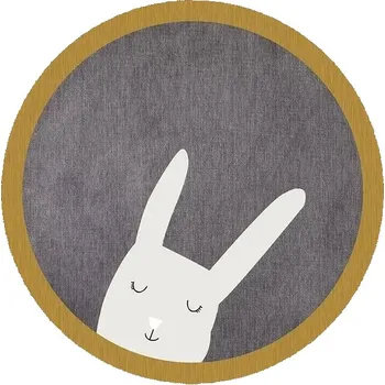 Koberec Měkký kulatý dětský koberec s potiskem | bytový textil - F , Přizpůsobitelná velikost