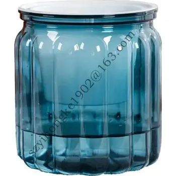 Květináč Hydroponický květináč na bonsaje | truhlík - Průhledná modrá