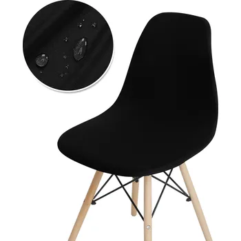 Potah na židli Voděodolný elastický potah na židli | bytové doplňky - Černý , 1 kus