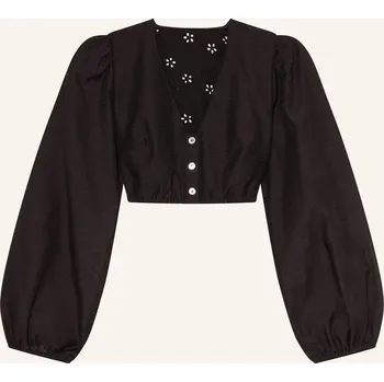 Dámské oblečení Sportalm Dámská Dirndl Halenka S Krajkou, černá, 36