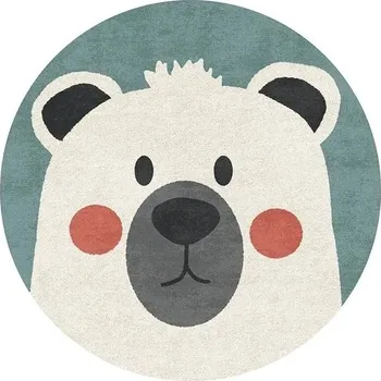 Koberec Měkký kulatý dětský koberec s potiskem | bytový textil - E , Průměr 140 cm