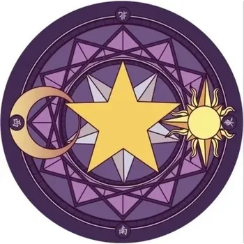 Koberec Kulatý koberec s květinovým motivem | bytový textil - 11 , 40x40cm