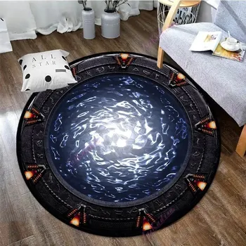 Koberec Měkký kulatý koberec Stargate | bytový textil - 11 , 40x40cm
