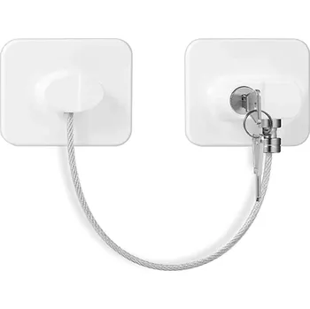 Dětský bezpečnostní prvek Dětský bezpečnostní zámek na lednici | pojistka - Zámek s bílým klíčem