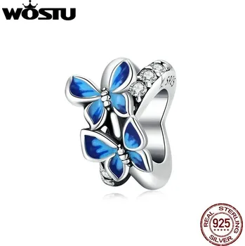 Přívěsek Stříbrný přívěsek na náhrdelník s motivem beruška ebo motýl | přívěsek, korálek - DXC1731