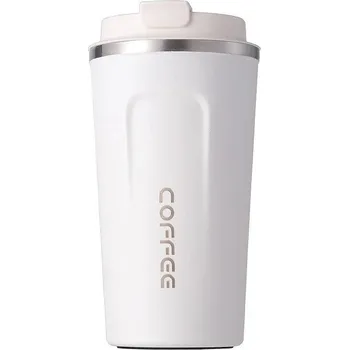 Termohrnek Nerezový cestovní termohrnek | nádobí - bílé b , 351–400 ml