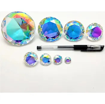 Barevný křišťálový diamant - dekorativní kámen | skleněná dekorace - 1ks AB Barevné , 20mm