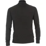 Tmavě šedý pánský svetr s rolákem a dlouhým rukávem Redmond 501-79 ve větší velikosti (6XL)