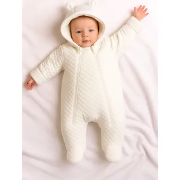 Kojenecká kombinéza Baby Service Zimní kombinéza thermo Bílá Vel. 68