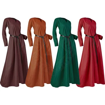 Karnevalový kostým Marshal Historical Dámské středověké šaty – Lehká bavlněná kirtle (11.–15. stol.)