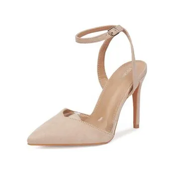 Dámské lodičky Lodičky DeeZee HT5846-46 Béžová 40