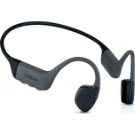 EVOLVEO BoneMax, bezdrátová sluchátka na lícní kosti, MP3 32GB, IPX8, šedé