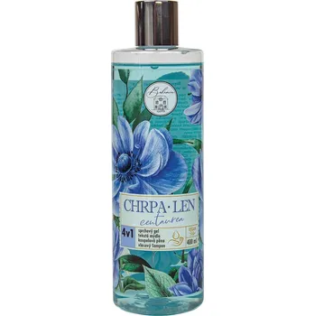 Kosmetika Bohemia Gifts 4v1 sprchový gel, šampon, pěna a mýdlo 400 ml – chrpa a len