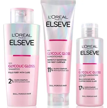 Kosmetická sada L'ORÉAL PARIS Elseve Glycolic Gloss Set 550 ml