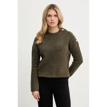 Pánský svetr Svetr z vlněné směsi Morgan MBULLE zelená 87X, vel. M