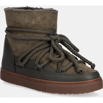 Dámská zimní obuv Kožené sněhule Inuikii Classic zelená barva, 1001.003.0122.357 91X, EUR 40