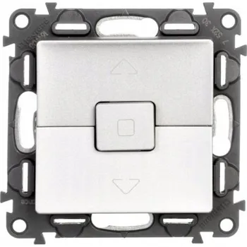 vypínač LEG VALENA LIFE 752330 TLAČÍTKO OVL. ŽAL. 10A, HLINÍK