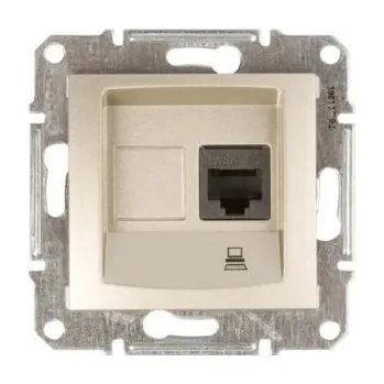 Elektrická zásuvka Internetová zásuvka nástěnná Schneider Electric béžová