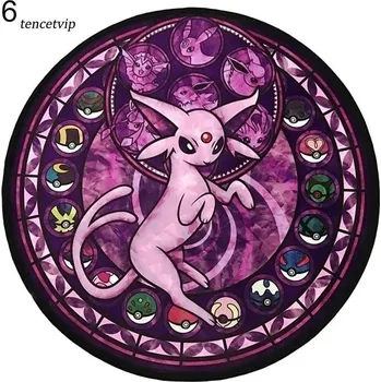 Koberec Pokémon kulatý flanelový koberec | bytový textil - 5 , 80x80cm