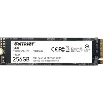 Pevný disk SSD disk Patriot P300 256GB M.2 2280 PCIE x4 Gen3 NVMe (P300P256GM28)