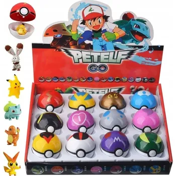 Figurka POKEMON 12 ks POKEBALLŮ + 12 ks FIGUREK HRAČKA